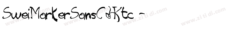 SweiMarkerSansCJKtc 字体转换